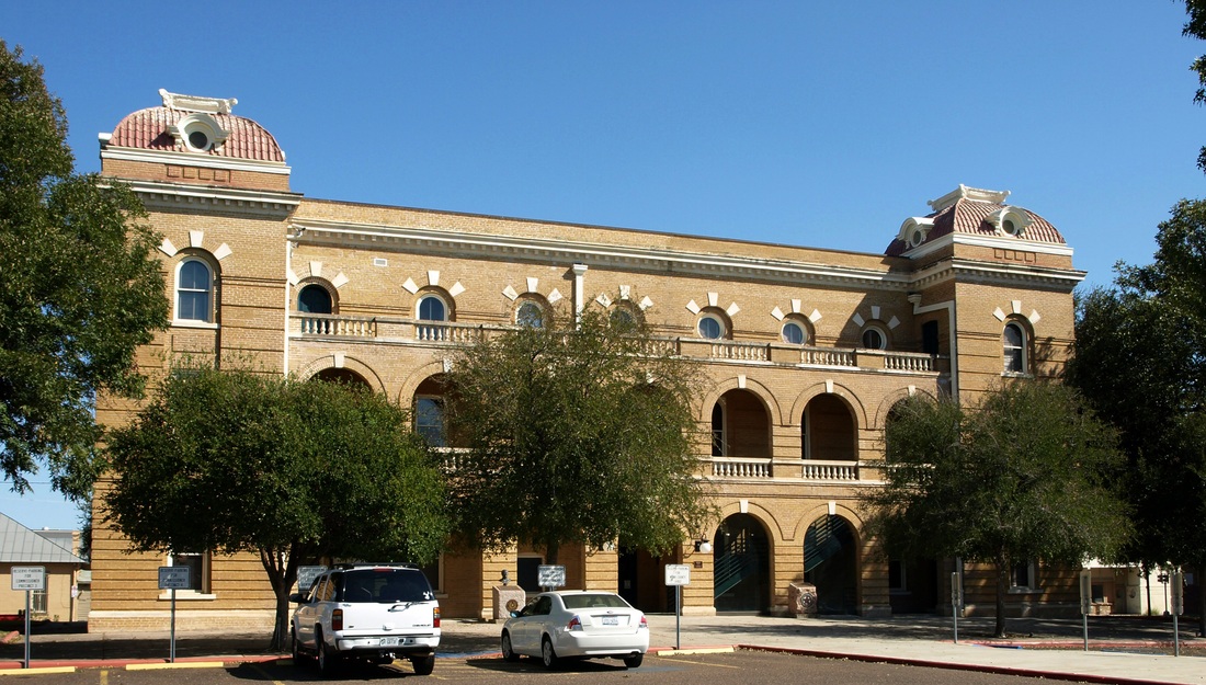 The old, abandoned Webb County Courthouse in Laredo, Texas